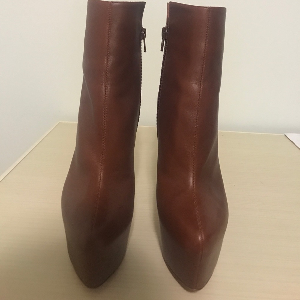Christian Louboutins Chestnut Leather boots